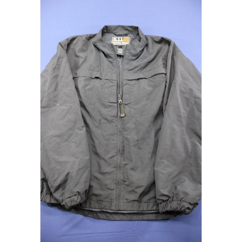 5.11 Tactical Jacket Zip‎ Up Black Vented Size Large